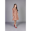 BR-03 : 3 PIECE UN-STITCHED EMBROIDERED PREMIUM LINEN DRESS