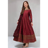 FR-02 : 3-PIECE UN-STITCHED EMBROIDERED KATTAN SILK FROCK