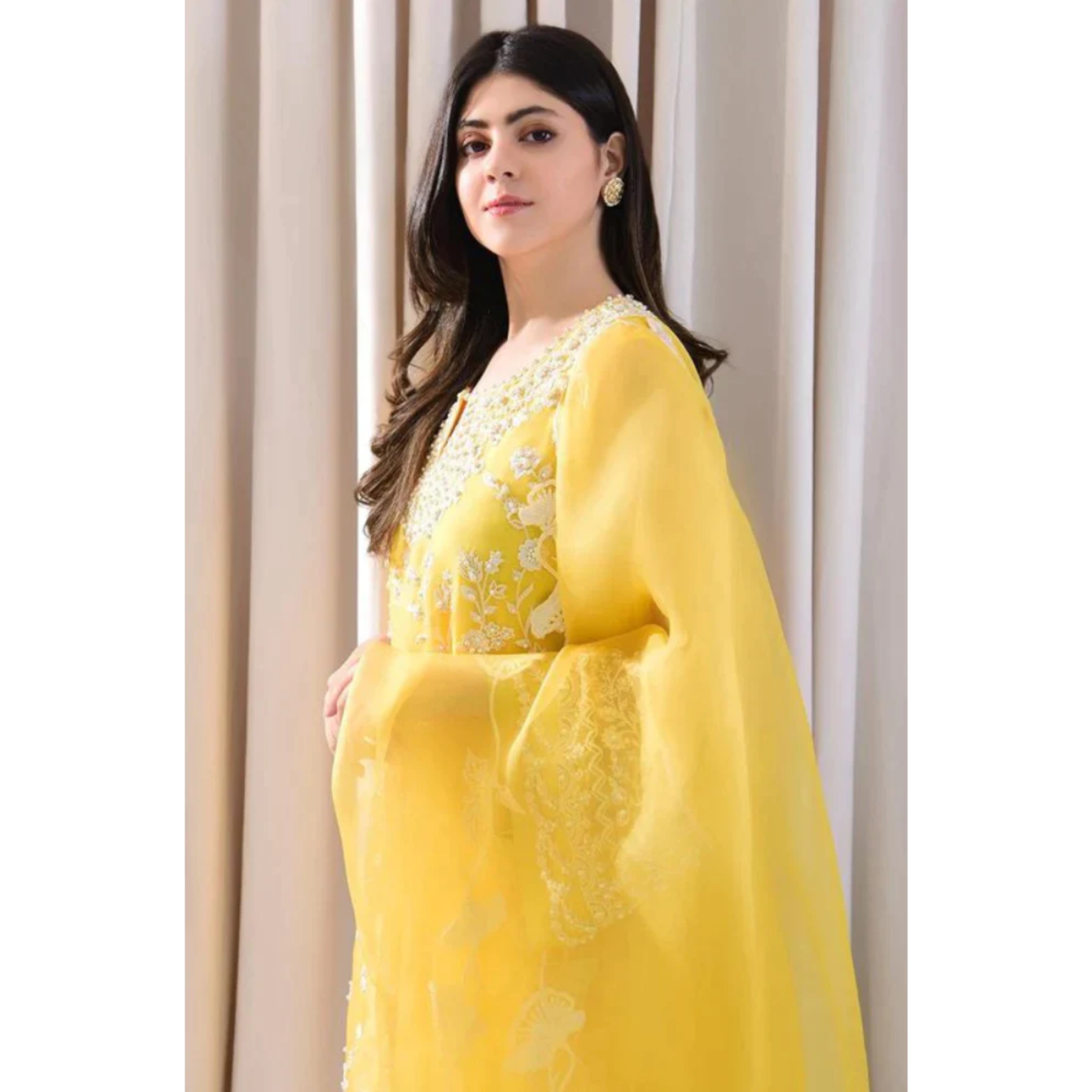 NA-06 : 3-PIECE UN-STITCHED EMBROIDERED PREMIUM LAWN DRESS