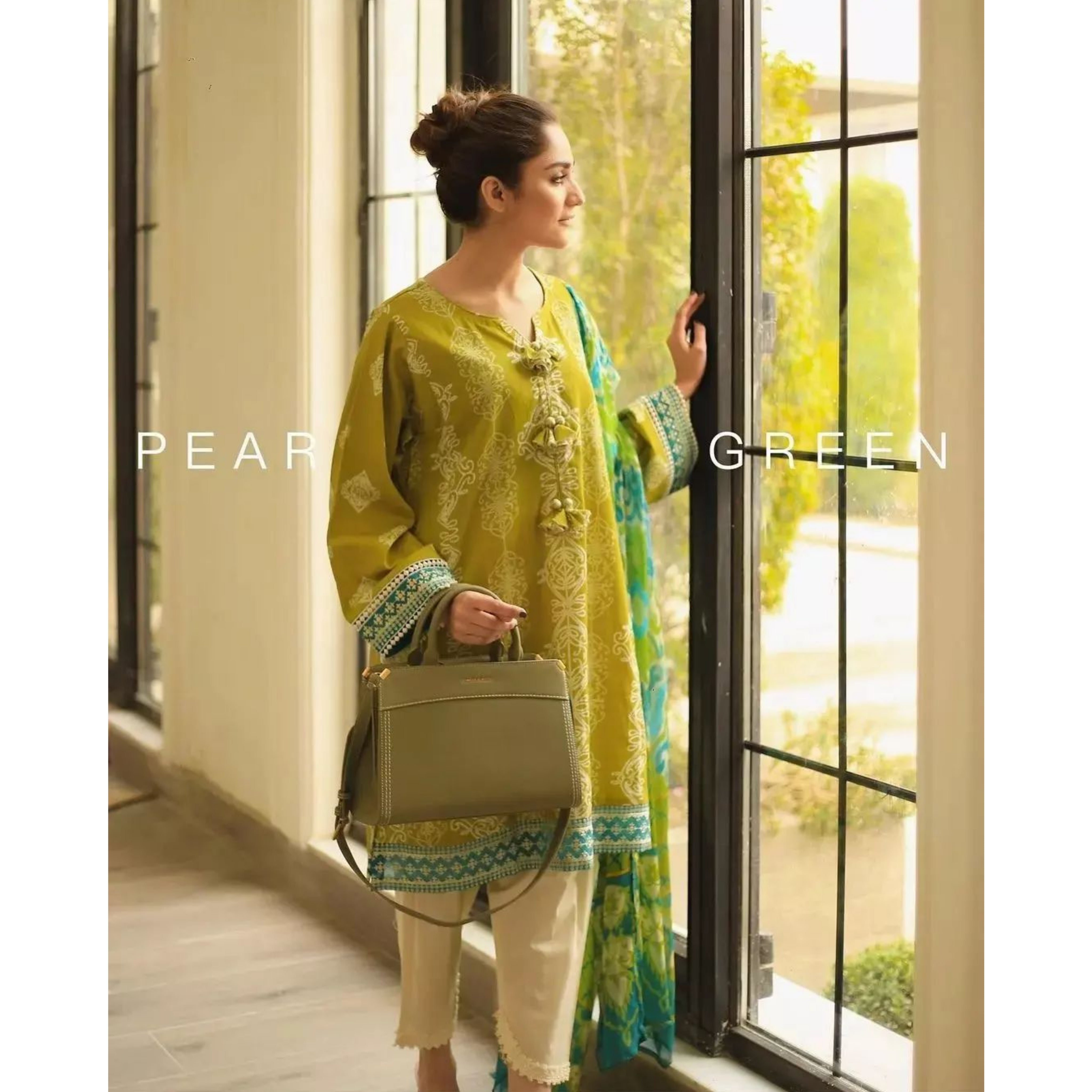 ZA-01 : 3-PIECE UN-STITCHED EMBROIDERED PREMIUM LAWN DRESS