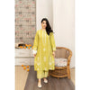 NA-29 : 3 PIECE UNSTITCHED PREMIUM DHANAK EMBROIDERED DRESS